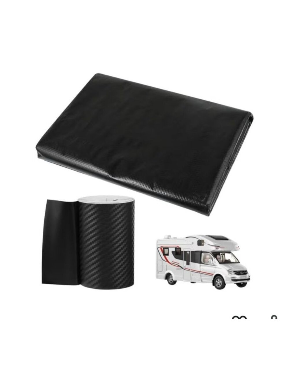 RV Underbelly Material & Repair Tape for RV Bottom 6.7' x 20' Waterproof Black